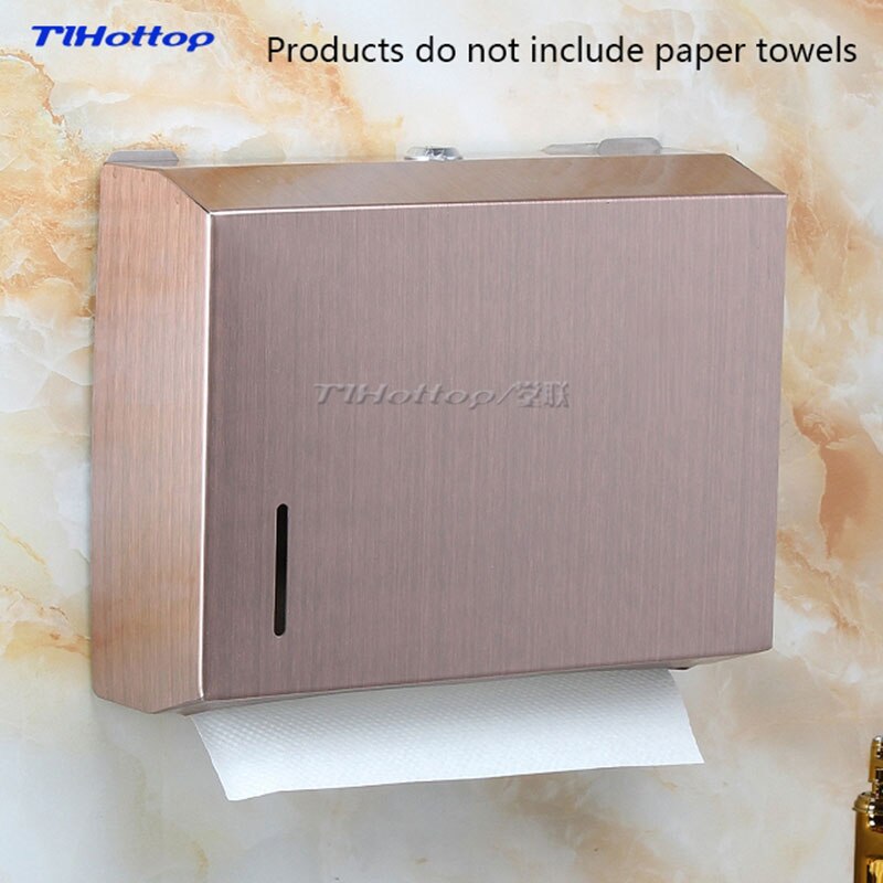262*205*83mm Stainless Steel Manual Holder Dispenser Paper Towel Rack Butterfly Crown Gold Blue YH8013: Red bronze 1pc