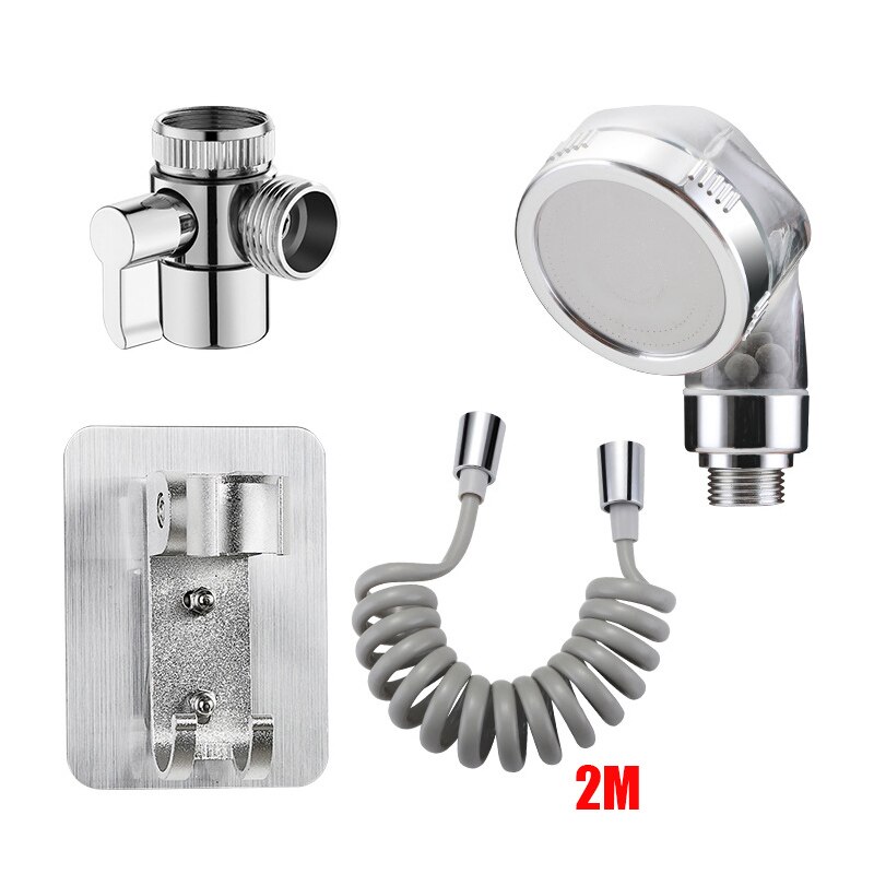 Bathroom Faucet External Shower Handheld Sprayer Basin Faucet For Hair Washing Water Saving Flexible Tap Extension Kit: Set B