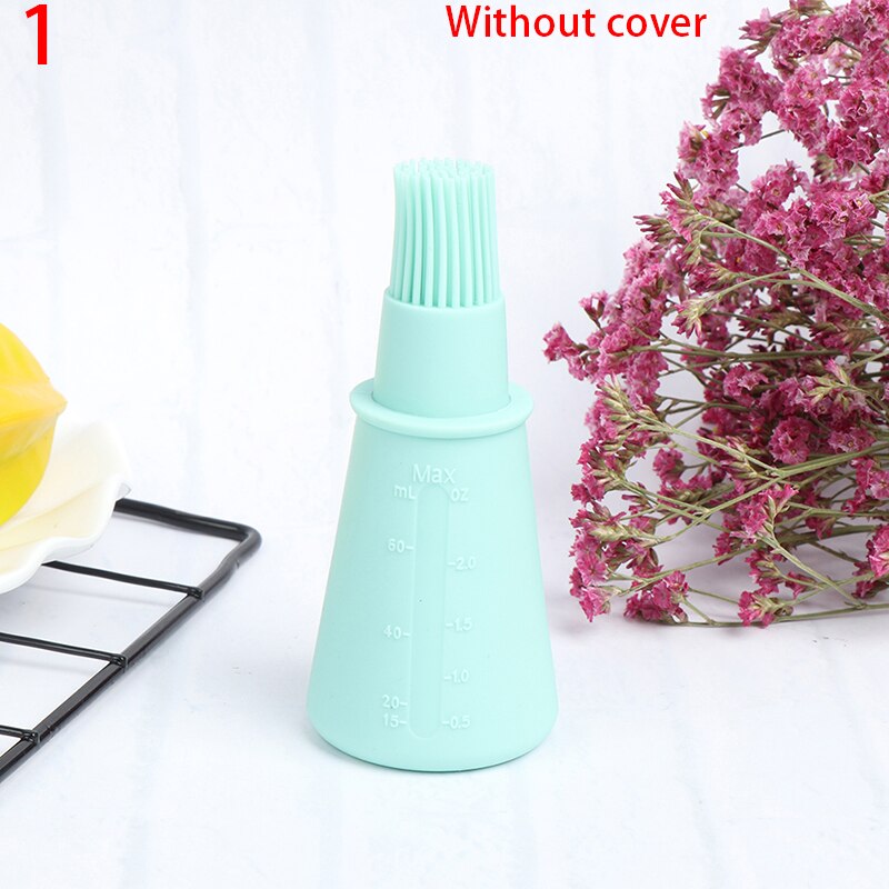 Bærbar tøbørste køkkengadgets silikone varmebestandig olieflaskebørster madlavningstilbehør grillværktøj