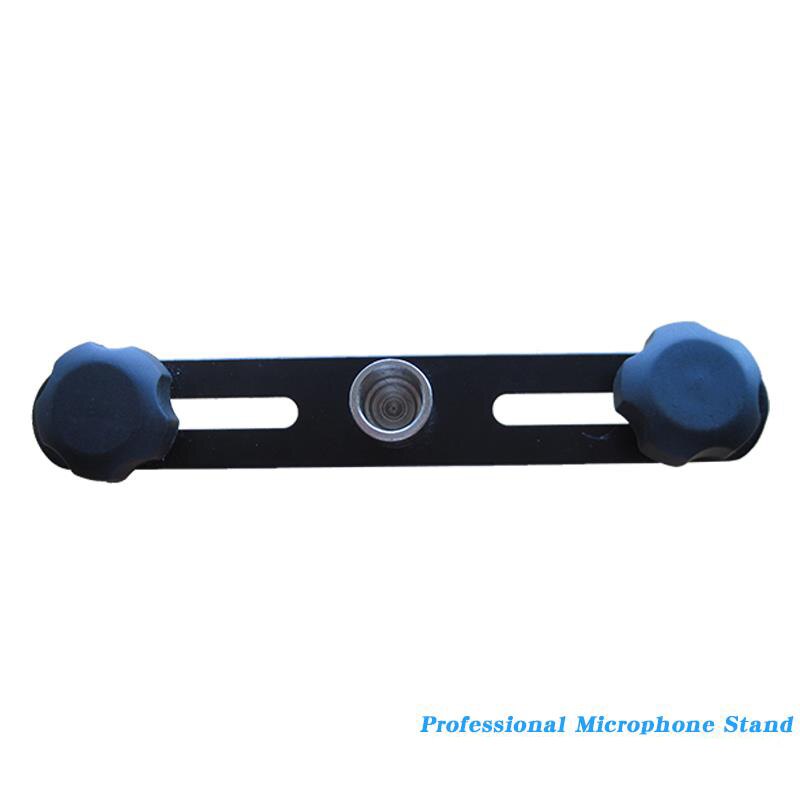 FELYBY Mikrofon Bar Dual Mic Halfter Mikrofon Stereo Bar Schwarz T-Bar Halterung Mit Doppel Mikrofon Halterungen