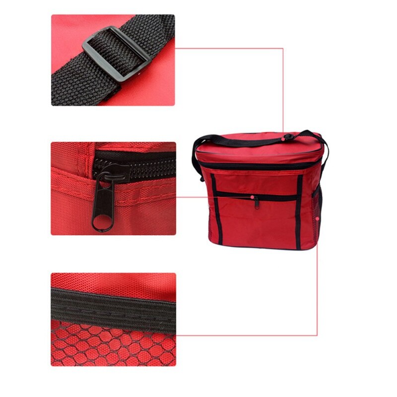 Tragbare Camping Oxford Tuch Reise Eis Box Wasserdichte Picknick Tasche Isolierung Paket Isolierte Trage Tasche Lagerung Enthalten