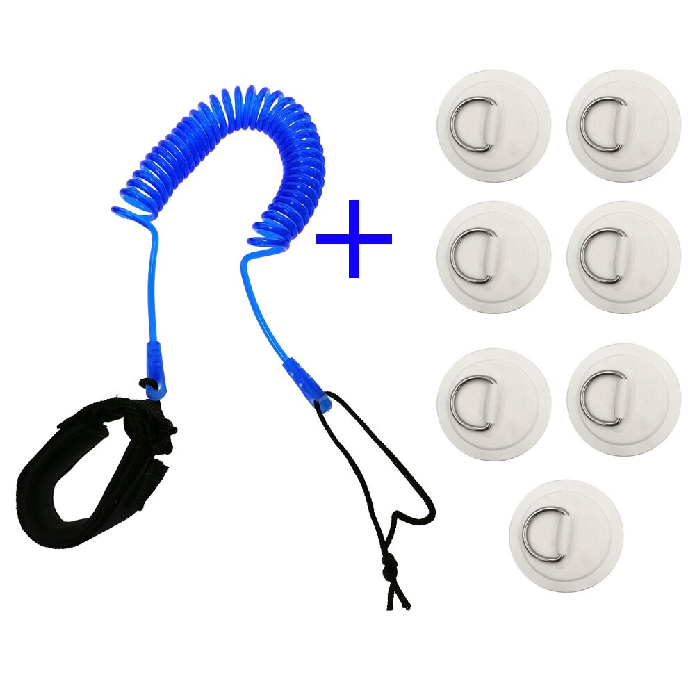 10ft 5mm surfbrett sup spiralleine surfen stand up paddleboard longboard fußbeinleine mit surf-pvc-patch d-ring