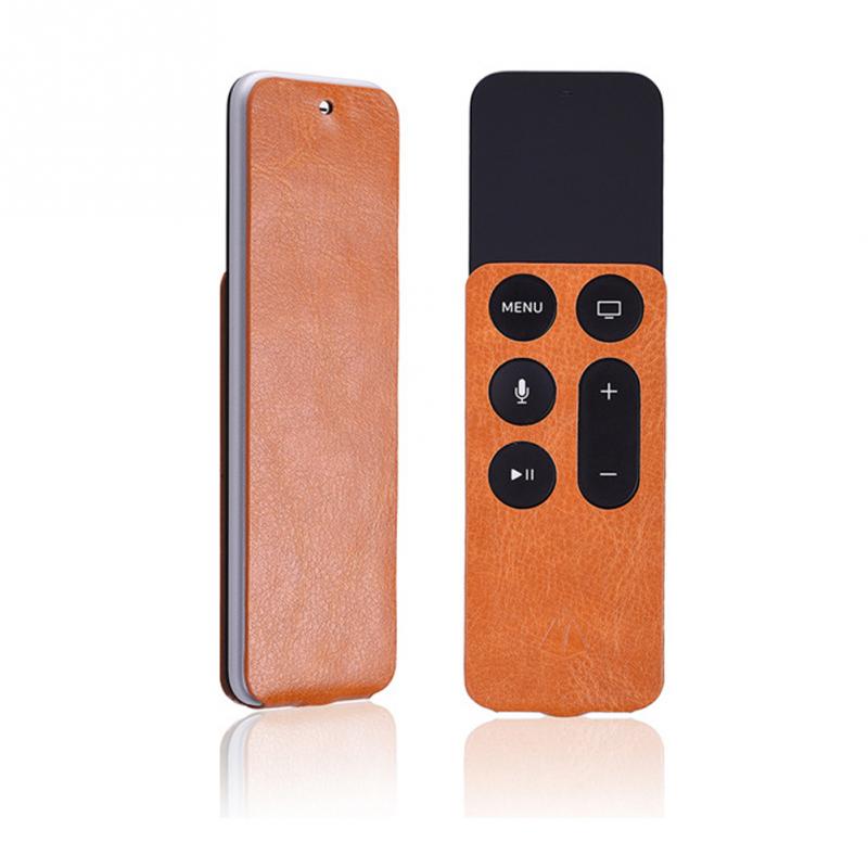 Oranje Afstandsbediening Covers Pu Bescherm Case Skin Cover Voor Apple Tv 4 Afstandsbediening