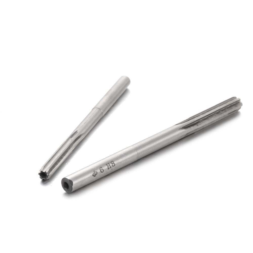 1Pcs Top HSS Gerade Schaft H8 Maschine Reibahle 6 Flöten 3/4/5/6/8mm Chucking Reibahle Fräsen Cutter Werkzeug Länge 61-112mm