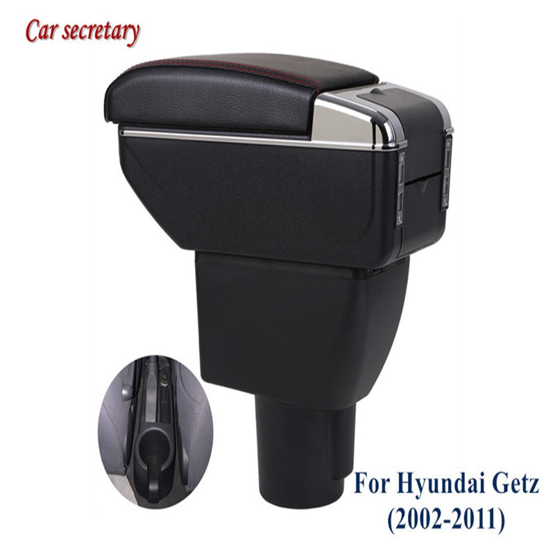 For Hyundai Getz Armrest Box Hyundai Getz Universal Car Central Armrest Storage Box cup holder ashtray modification accessories