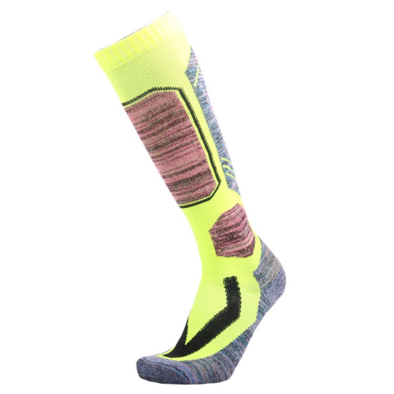 Winter Skiën Sokken Dikke Handdoek Bodem Houden Warm Sport Sokken Fit Voor Outdoor Actieve Wandelen Ski Oefening Knie Hoge Lange sokken: green / L(40-45)