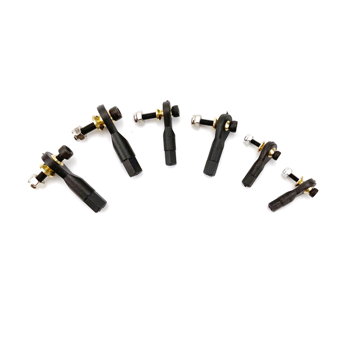10Pcs M2 M2.5 M3 Nylon Metal Ball Joint Link with Screw Assemblies Set Rod End for RC Airplane Model Toy Car Truck Buggy Parts