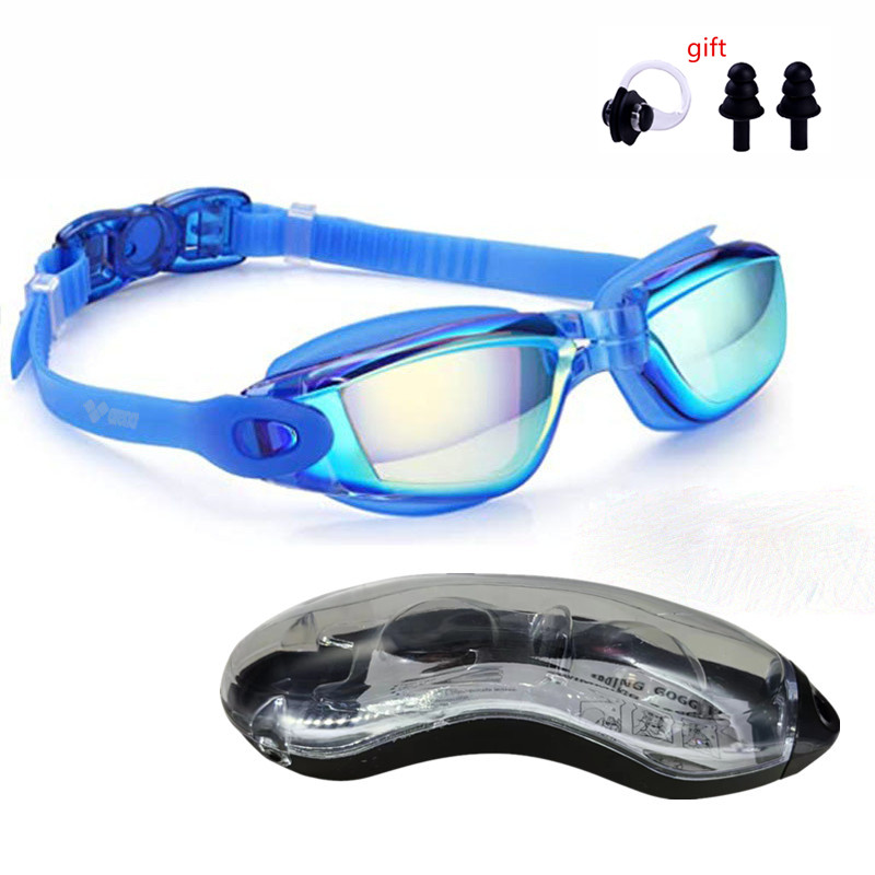ARENA Kein Auslaufen, Anti-Beschlag, vollständiger Schutz, HD-Schwimmbrille, für Herren und Damen, verstellbare, auslaufsichere Schwimmbrille für Erwachsene: Black