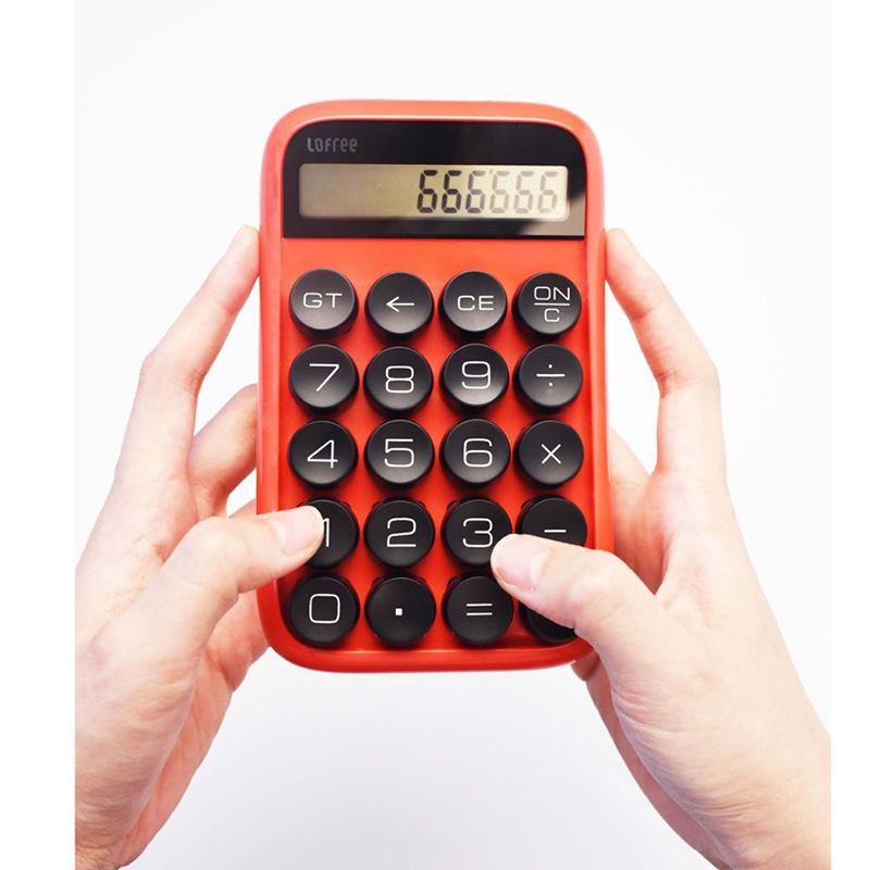4 Colors Lofree Calculator Vintage Decompressed Detachable Keycap Intelligent Shutdown Portable Mini Student Office Calculation