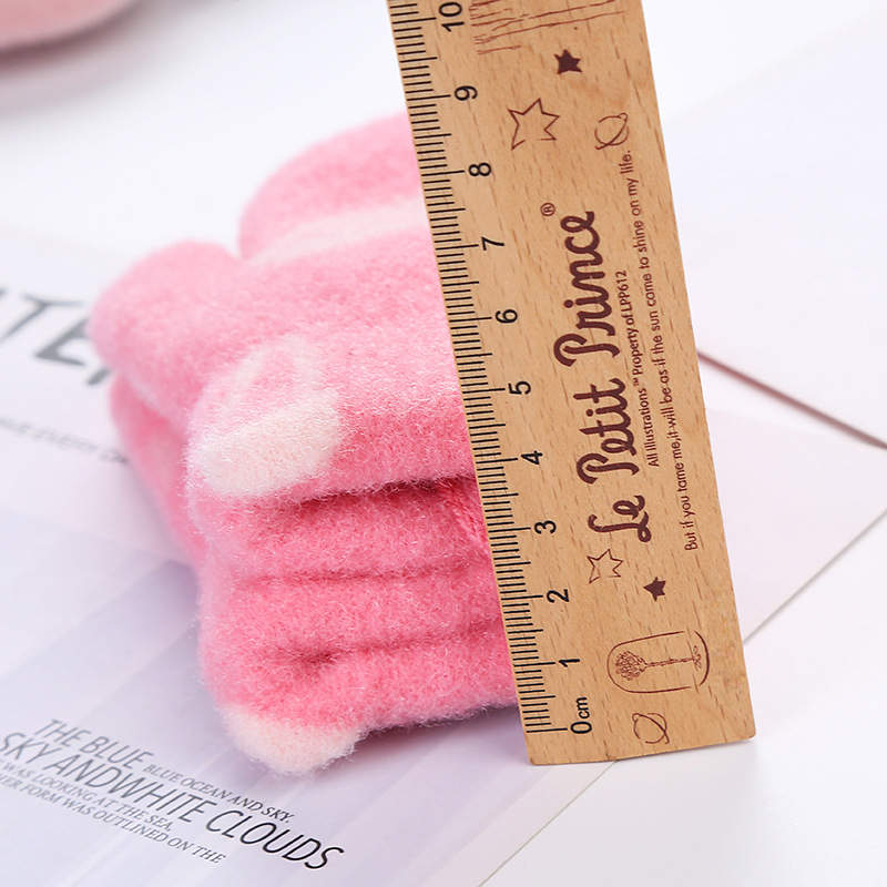 Balleenshiny Liebe Buchstaben Baby Kinder Handschuhe für 0-3Y Nette Baby Gestrickte Woolen Winter Warme Handschuhe für Junge Mädchen Kinder Fäustlinge