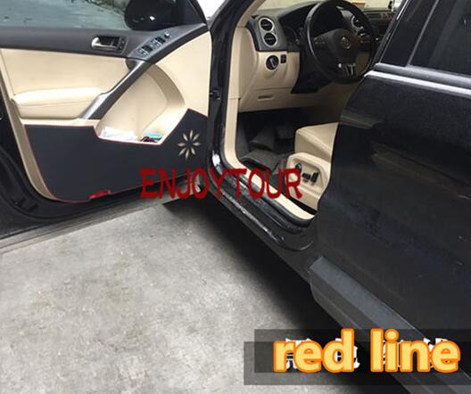 Car pads front rear door Seat Anti-kick mat Accessories For SUBARU Forester Legacy Outback XV BM BR BN BS SH SJ: Brown