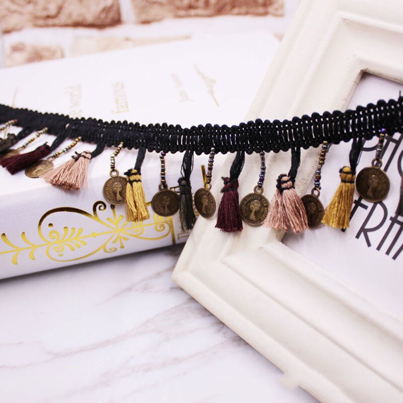 1yards/lot Tassel Fringe trim fabric tassels Fringe lace trimmings with tassels for curtains decoration DIY Sewing Accessories