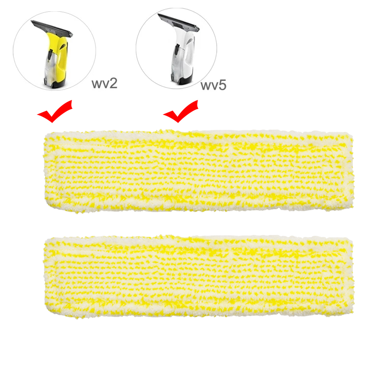 Voor Karcher Wv1 Wv50 Wv75 Wv2 Wv5 Mop Hoofd Vervanging Reserveonderdelen Microfibre Glazenwasser Machine Dweil Doeken Accessoires: Licht Groen