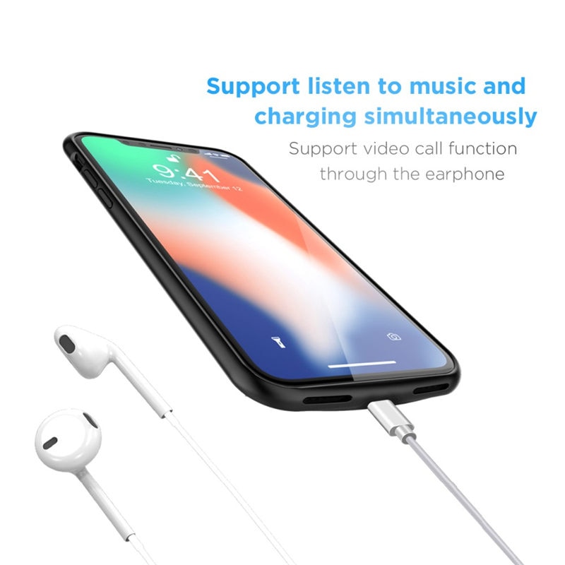 Pour iPhone SE2 chargeur de batterie étui mince couverture complète batterie externe antichoc charge couverture arrière pour iPhone SE2