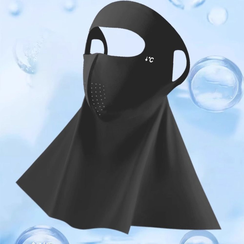 Kesäinen kokokasvosuoja, aurinkosuoja, uv-suoja, upf 50+  -suoja, jääsilkkinen kasvosuojus, hengittävä, ulkokäyttöön tarkoitettu kaulahuivi pyöräilyyn