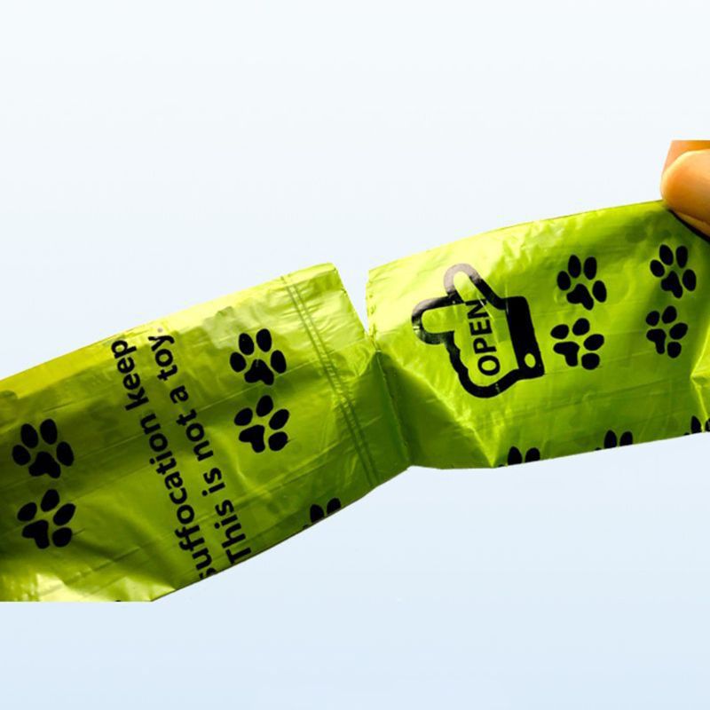 Pet Poop Bags Eco-Friendly Biodegradable Puppy Dog Travel Waste Scooper with Bone Shape Dispenser Box Garbage Holder