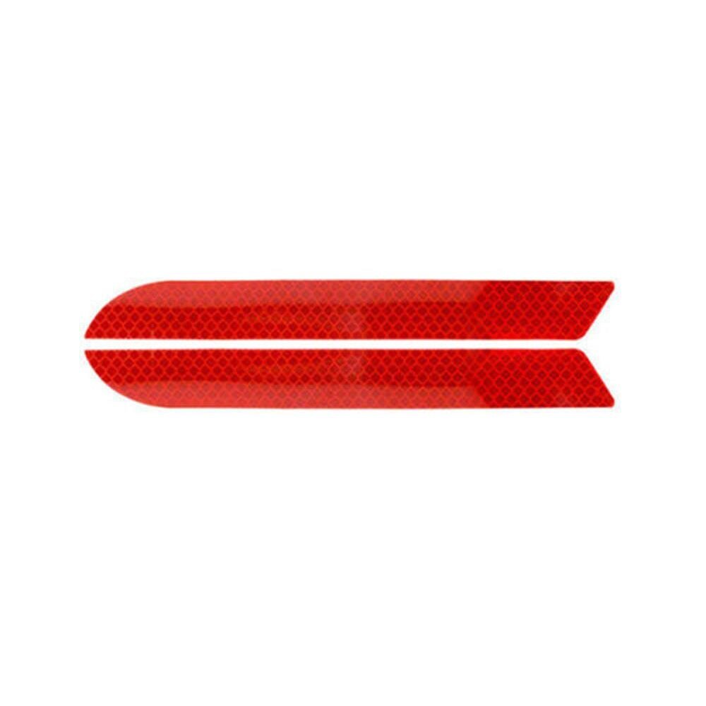 Decal Anti-Collision Safety Warning Auto Safety Car Reflective Strips Rear Bumper Stickers Reflector Tape Nice Warning Mark: red-