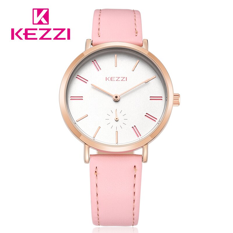 Kezzi Brand Simple Ladies Watch For Women Leather watches waterproof Quartz Wrist Watch Female zegarek damski: 6911