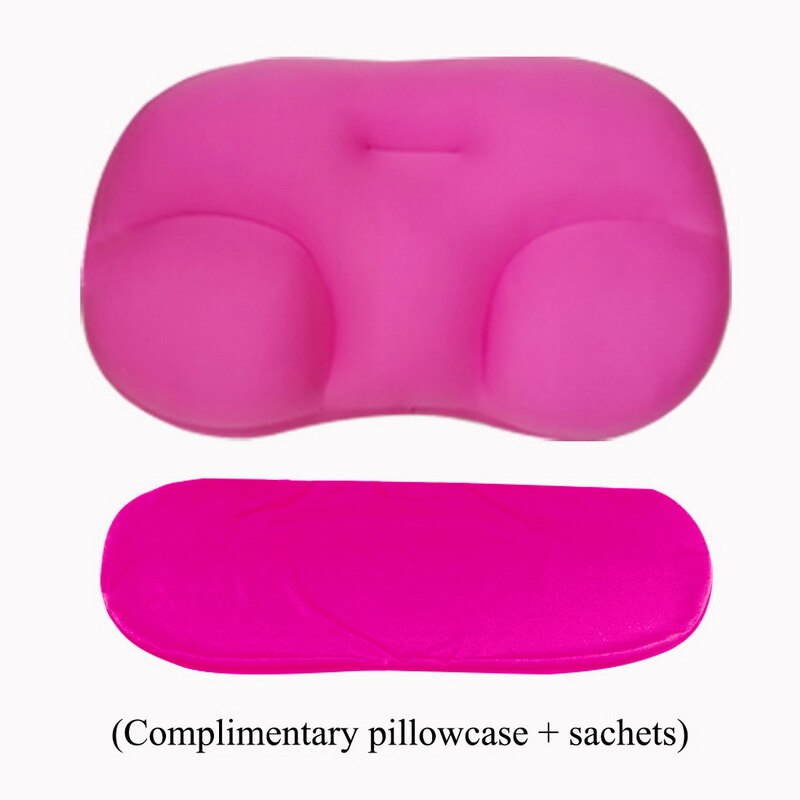 All-round Sleep Pillow Cloud Pillow Neck Support Pillow Butterfly Shaped Ergonomic Pillow Foam Soft Orthopedic Neck Pillow: B-with pillowcase 4