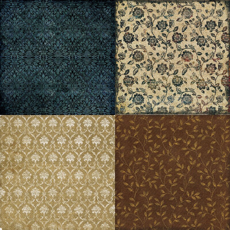 Panalisacraft 24 sheets 6"X6" vintage patterned paper pad Scrapbooking paper pack handmade craft paper craft Background pad card