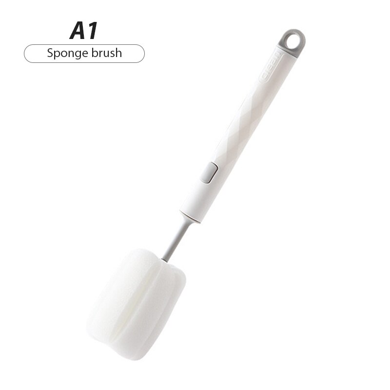 Removable Sponge Baby Cup Bottle Brush Kitchen Cleaning Tool Bottle Cleaning Cleaning Brush Glass Cup Cleaning Brush: Style-01