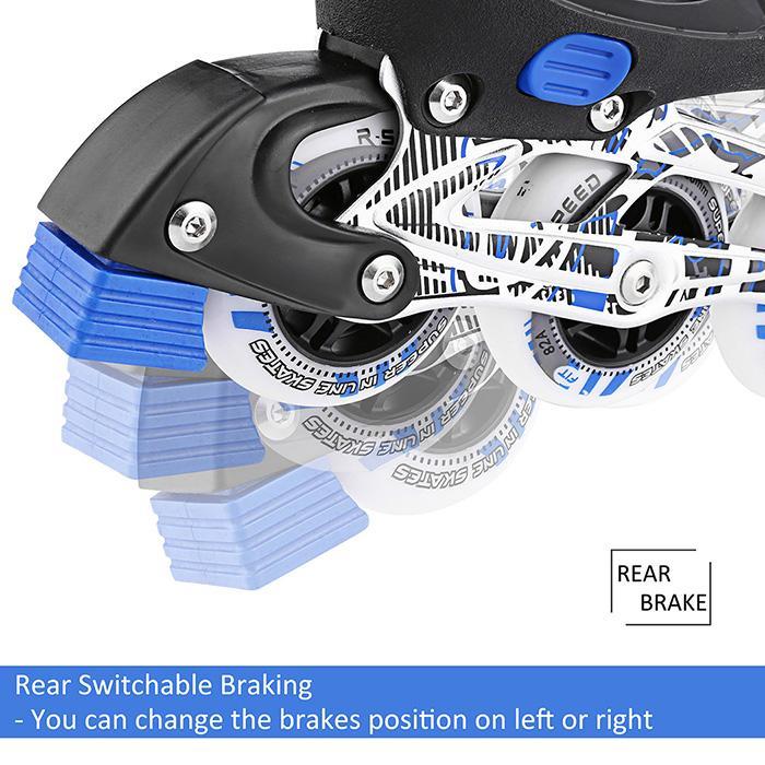 Inline Skates Professionelle Erwachsene Roller Skating Schuhe Veränderbar Slalom Geschwindigkeit Patines Freies Skating Racing Ska 255-270mm
