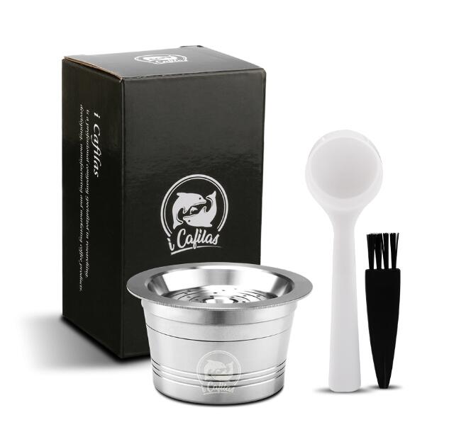 ICafilas ECO EDELSTAHL Nachfüllbare Cafissimo Klassische (B) Kaffee Kapsel Mehrweg Filter Für Caffitaly &Ampere; Tchibo Mahcine: 1klassisch