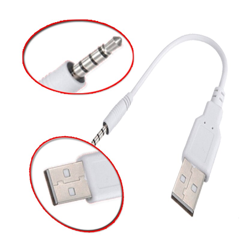 3,5 jack zu USB ladekabel Adapter für Apple ipod shuffle... MP3/MP4 Player usb2.0 ladegerät SYNC Datenkabel