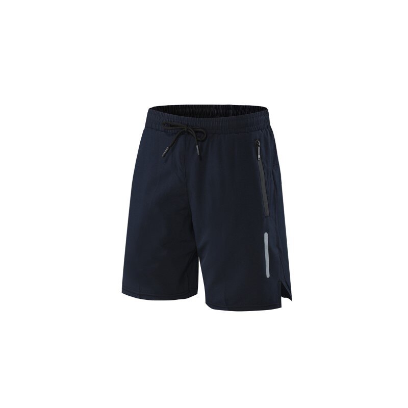 Homens correndo 2 em 1 shorts jogging gym fitness training secagem rápida praia curto masculino treino calças esportivas de verão com zíper bolso