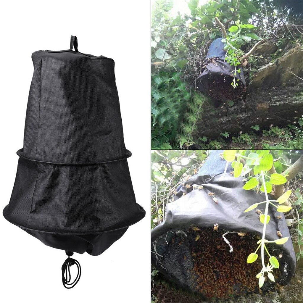 Zwart Bee Kooi Swarm Val Zwermen Outdoor Wild Wesp Catcher Bijenteelt Levert Imker Catching Tool Voorkomen Bijen Sting # P5