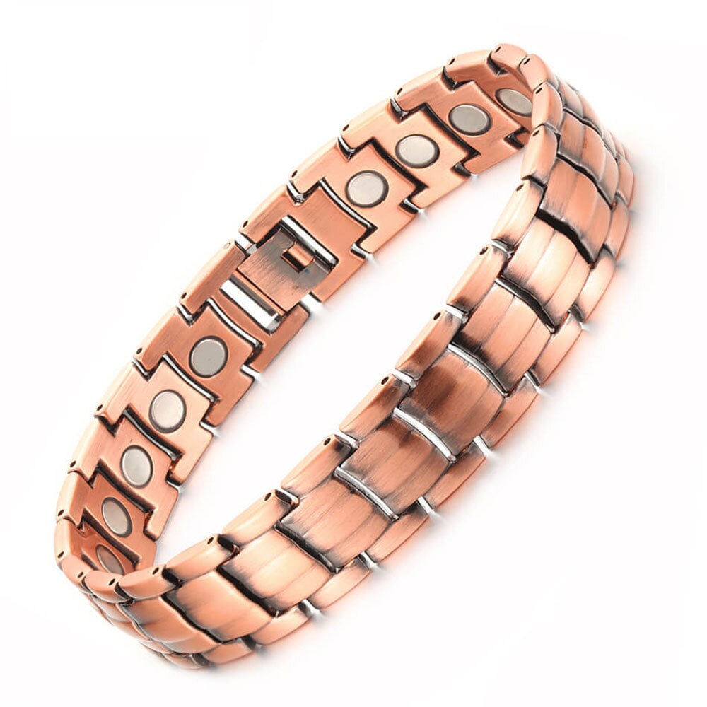 Moda donna uomo bracciale in rame magnete potenza adulto multifunzione energia salute polsino