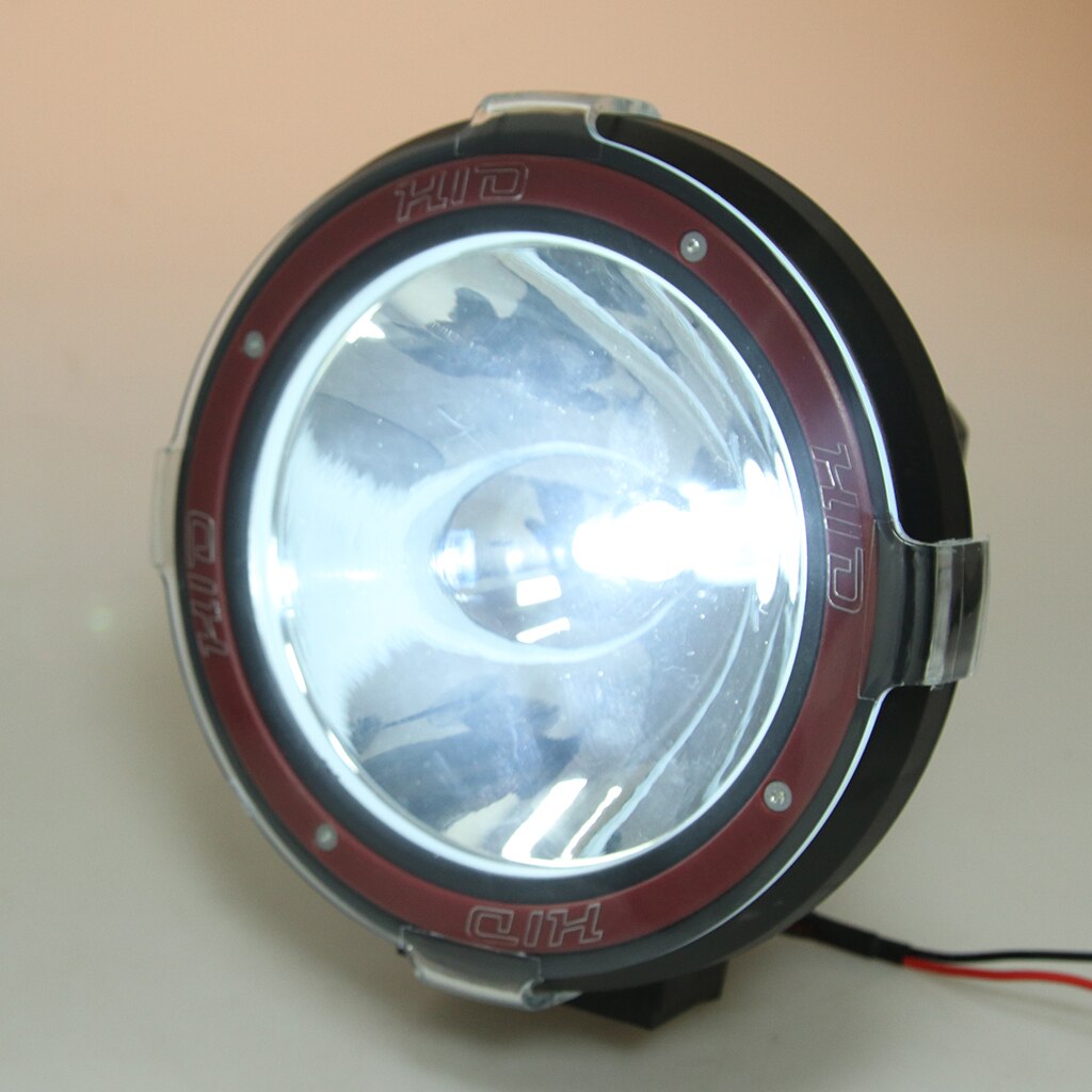 7' 100W HID Fronts Flood Driving Lights HID Xenon 12V Trucks SUV Spot Work Light Waterproof Flashlight Headlight 6925 LM 6000K