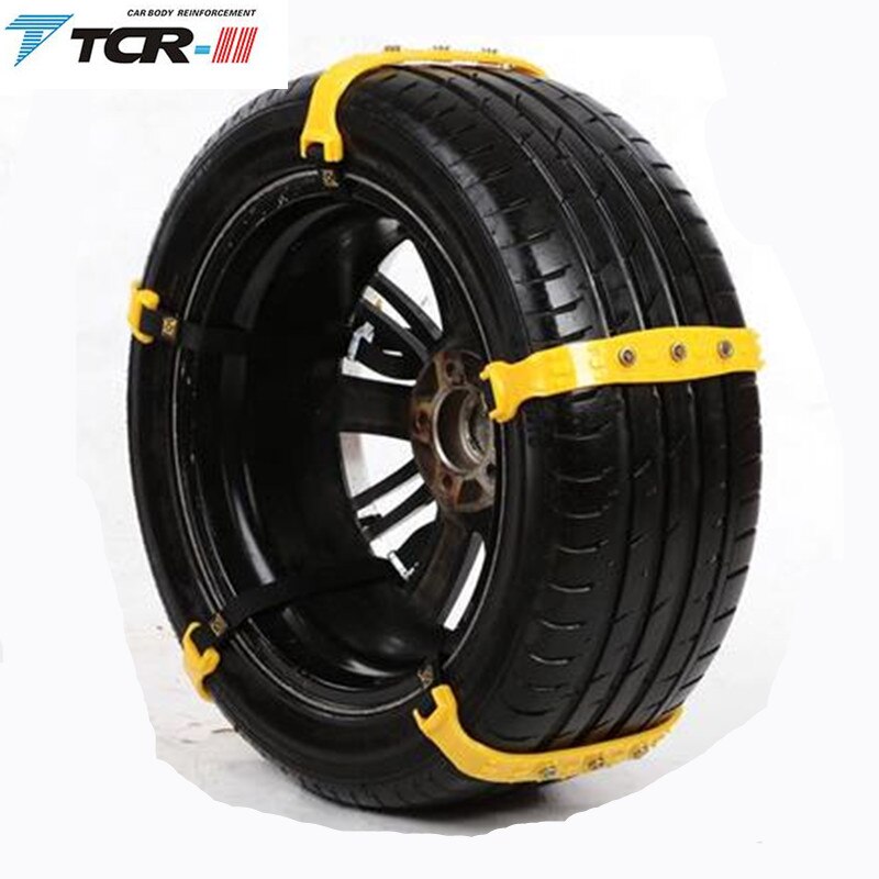 1pcs Spikes for Tires Plastic Snow Chains 6pcs/lot Car Tire Snow Chains Beef Tendon VAN Wheel Tyre Anti-skid TPU Chains