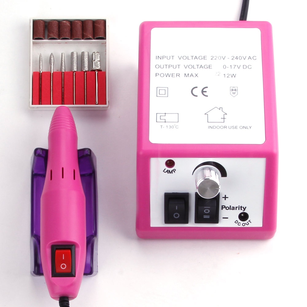 Elektrisk manicure sæt pedicure skærere neglebor sæt manicure maskine apparater neglefil værktøj keramisk cutte