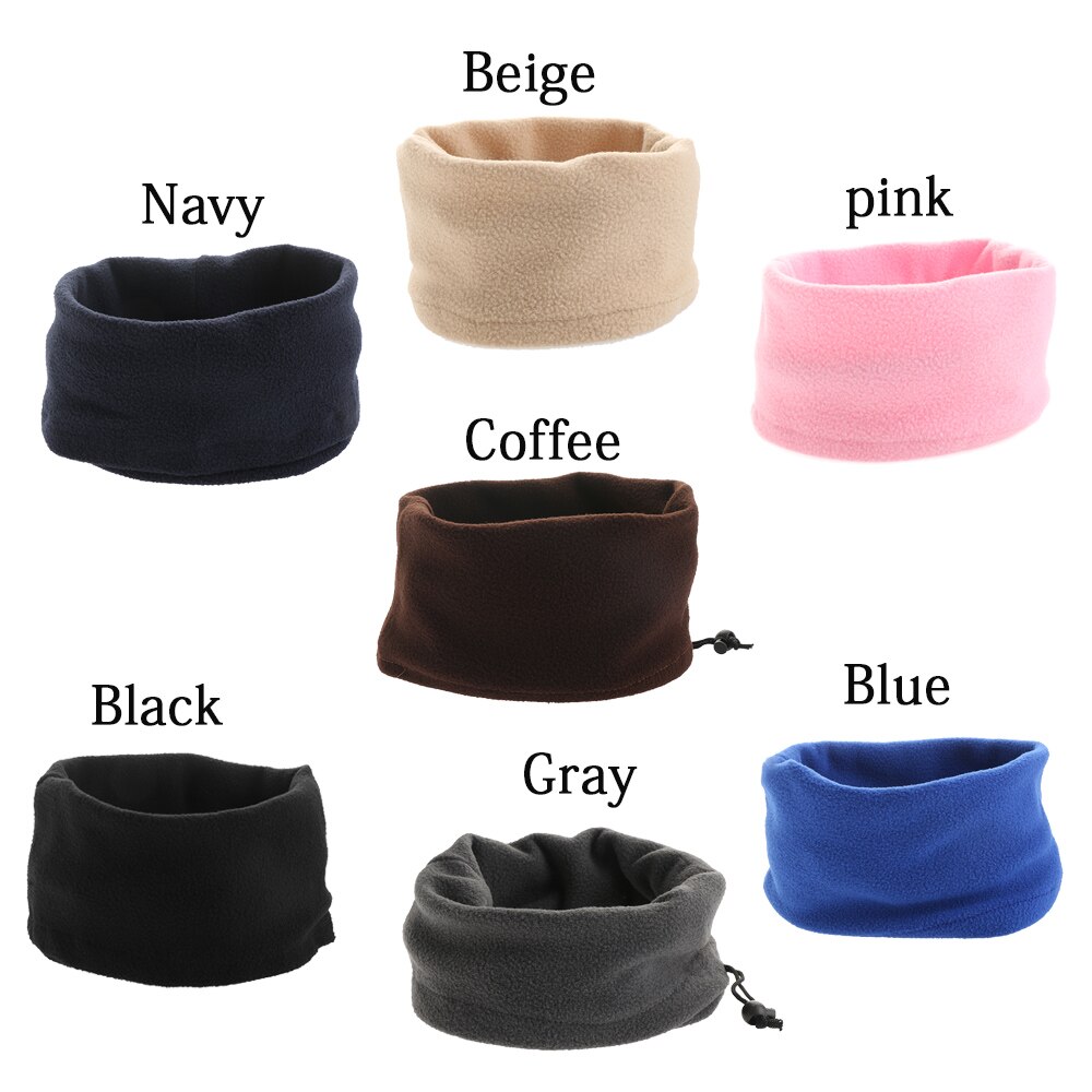 Unisex 3in1 Winter Polar Fleece Neck Warmer Snood Scarf Hat Women Men Thermal Ski Wear Snowboard Warmer Face Mask Beanie Hats