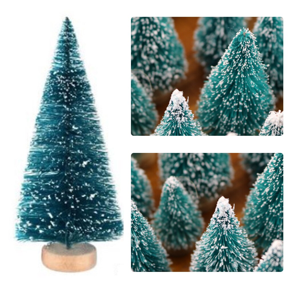 34 Pcs/set Mini Christmas Tree Indoor Desktop Window Garden Decoration Christmas Tree DIY Accessory Home Office Ornament