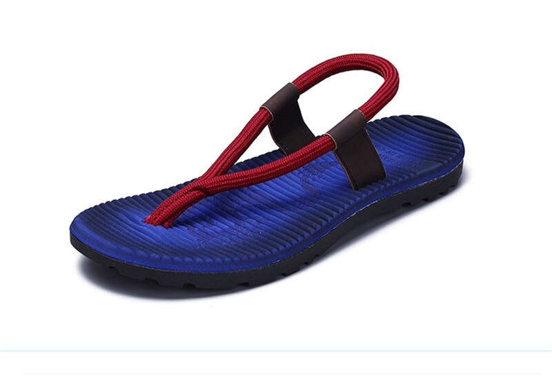 Flip Flops Men Slippers Toe Mens Shoes Camouflage Stripe Sandals Personality Massage Foot Beach Slipper