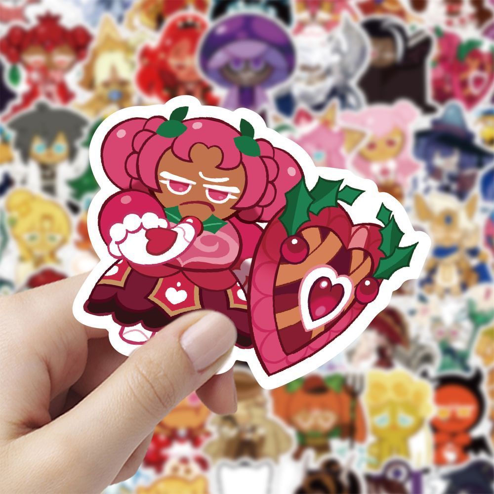 300 Stickers Collection of Cookie Run Kingdom Stickers Cute DIY Diary Laptop Skateboard Graffiti Decals decoration materials