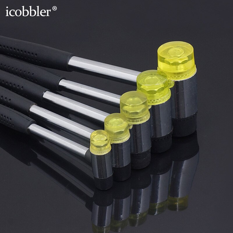 Morbido Leggero maglio con Doppia Faccia di Gomma e Plastica Dura e non scontrino presa Perfetto per Gunsmithing Strumenti di Artigianato in Pelle