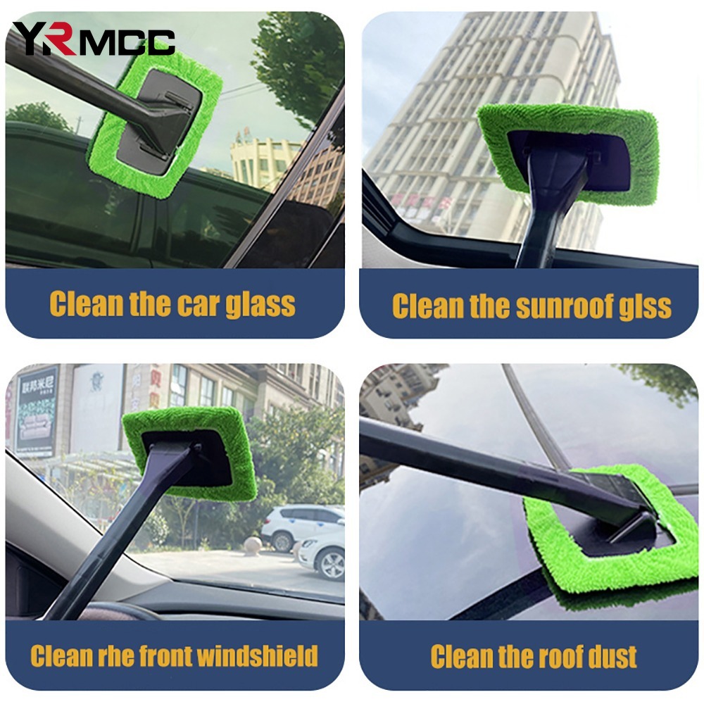 Auto Fenster Reiniger Auto Waschen Liefert Lange Griff Windschutzscheibe Reinigung Pinsel Anti-beschlag Pinsel Handtuch Auto Zubehör Staub Entfernung