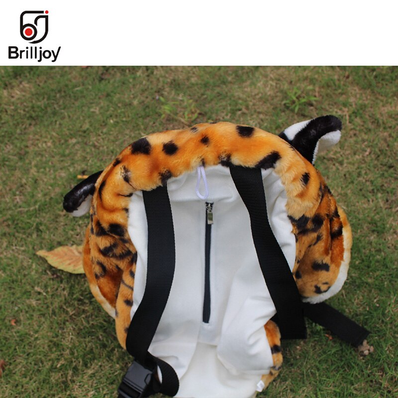Brilljoy personlighet par djur ryggsäck plysch 3d tiger lejonhuvud ryggsäck panda ryggsäck unisex student rolig åkpåse 2019