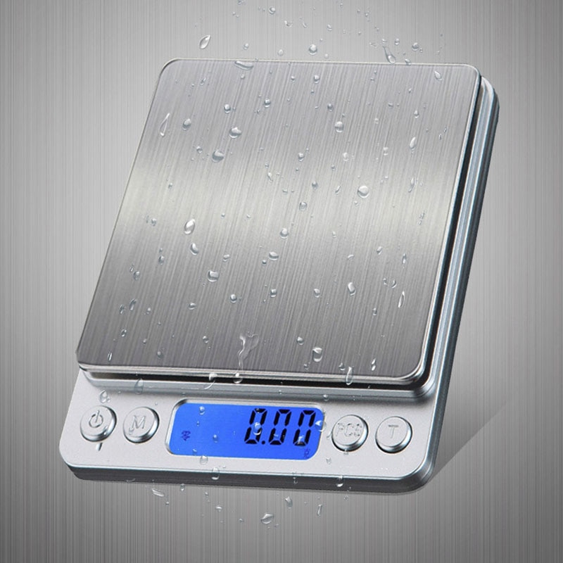 Bærbar digital vekt smykker kjøkken matte kosthold postrom kontor balanse vekt vekt 500/1000/2000/3000g kjøkkentilbehør