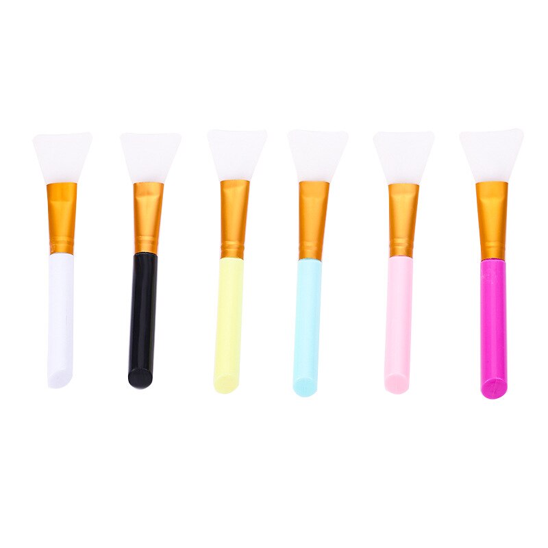 6pcs Mix Silicone Brush For DIY Jewelry Making Tools Easy to Clean UV Glue Resin Mold Tools: Default Title