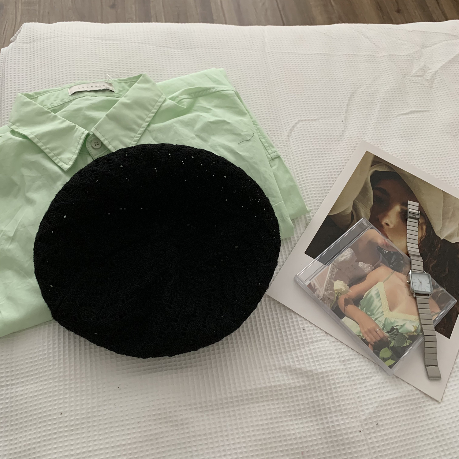 Summer Beret Hats for Women Flat Cap Knit Hollow Beret Hats Lady Girl Berets Hat Bone Female French Painter Hat Sun Cap Gorra: black