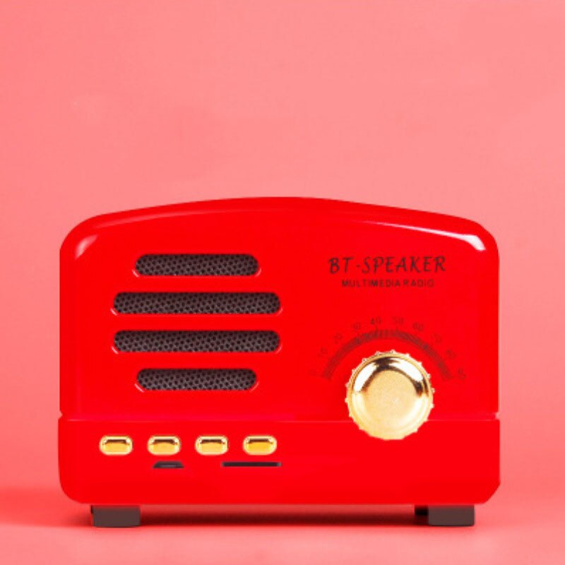 Fonograaf bluetooth speakers draadloze bluetooth speakers retro modieus familie moet kiezen: Bt01 rode