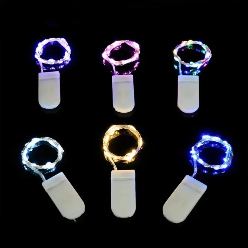 10LEDs/M Led Copper Wire Fairy Light 3V White LED String Lights Battery DIY Wedding Party Christmas Decoration Wreath Lights