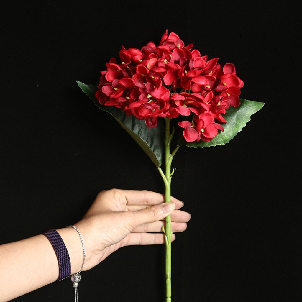 46cm Silk Artificial Flowers Hydrangea Wedding Decoration White Artificial Flowers Spring Hydrangea Wedding Flowers Decoration