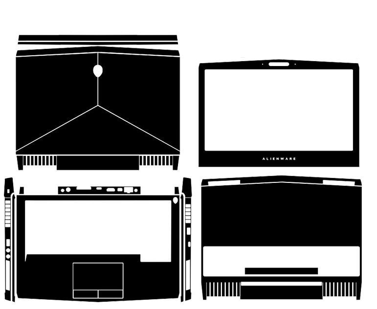 KH Laptop Brushed Glitter Sticker Skin Cover Protector for Alienware 13 R3 ALW13C 13.3-inch release