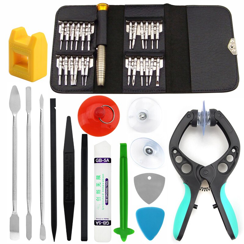 38 in 1 Mobile Phone Screen Opening Pliers Repair Tools Kit Screwdriver Pry Disassemble Tool Set for iPhone Samsung Sony