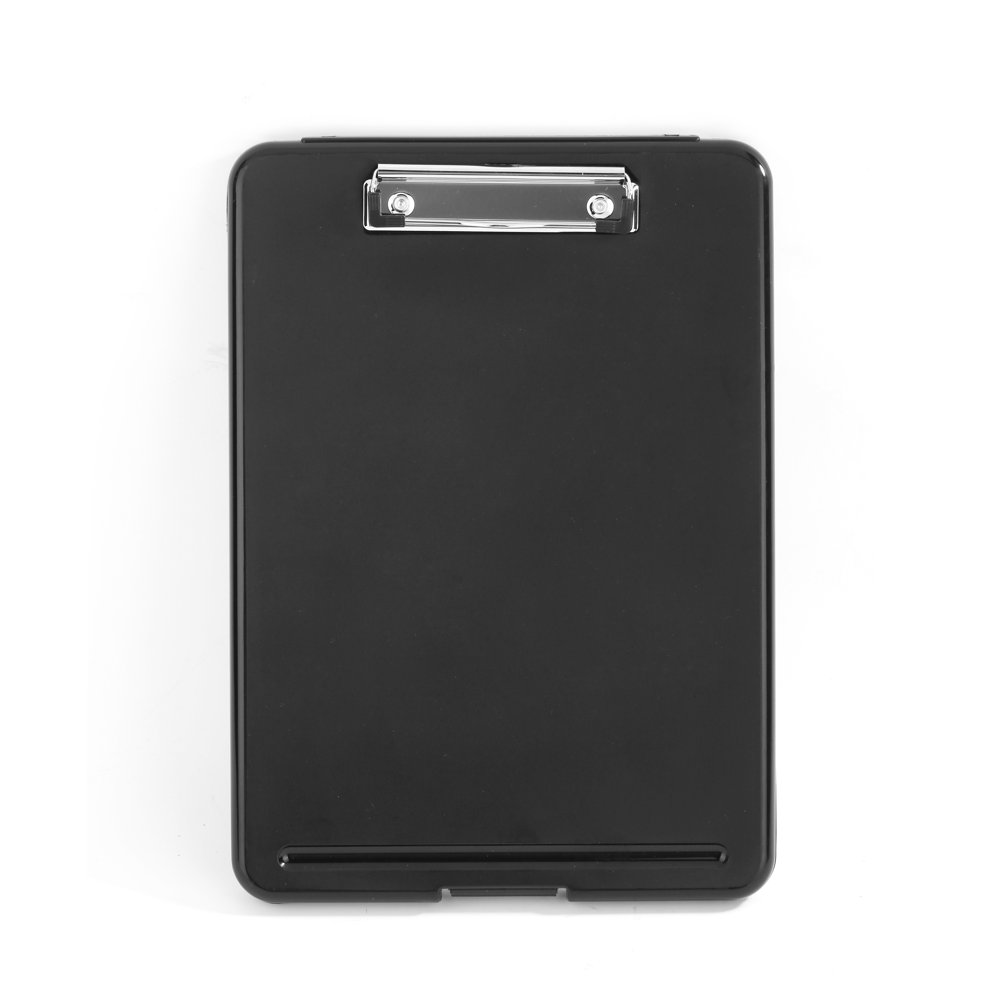 Stijl Multifunctionele Bestand Doos Zwart en Transparante Plastic Klembord A4 Document Vullen Briefpapier Organizer Briefpapier: Black